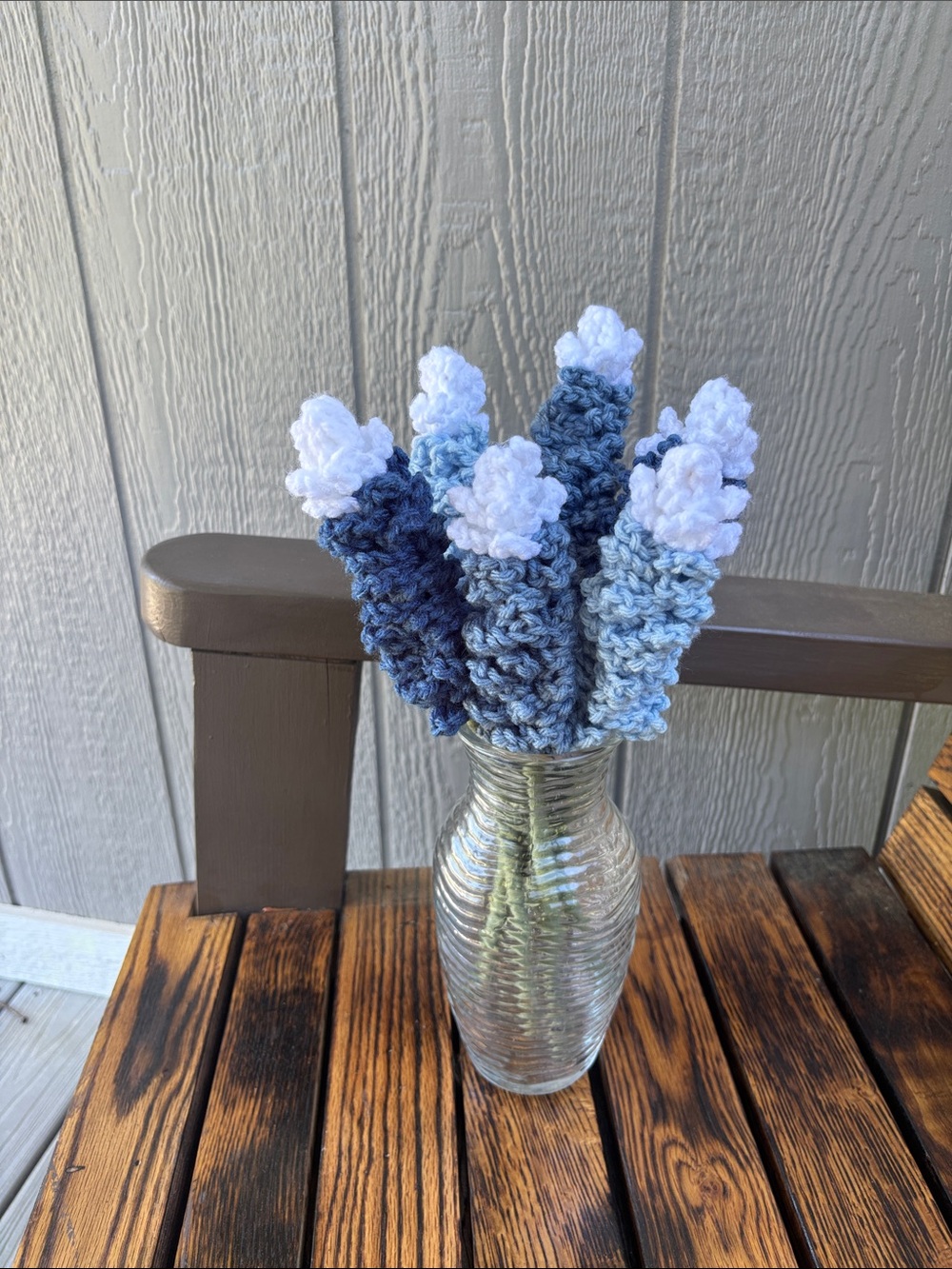 6 Crochet Bluebonnet Flowers